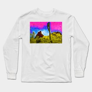 Saguaro In The Desert Long Sleeve T-Shirt